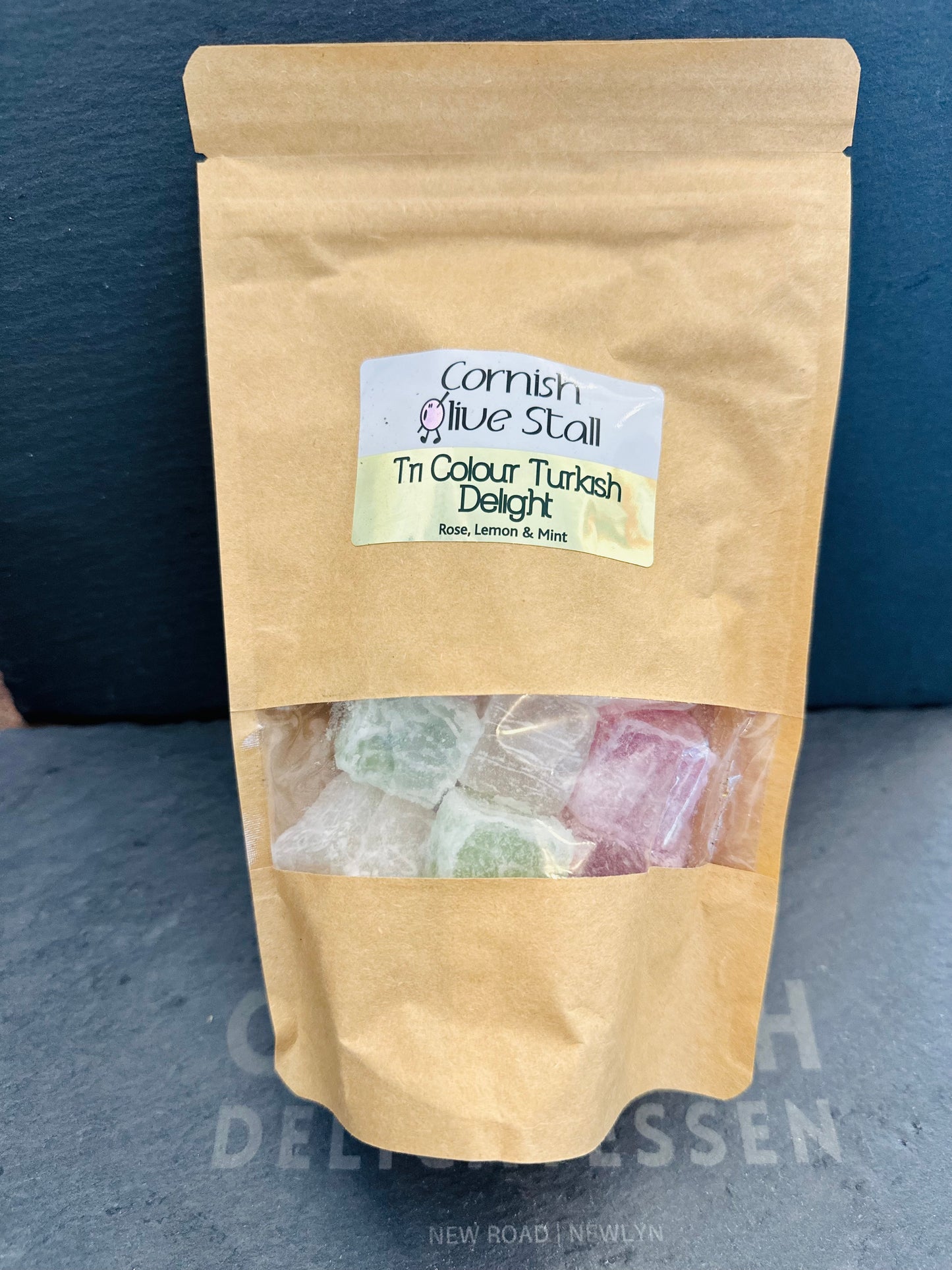 Cornish Olive Stall Turkish Delight Tri coloured