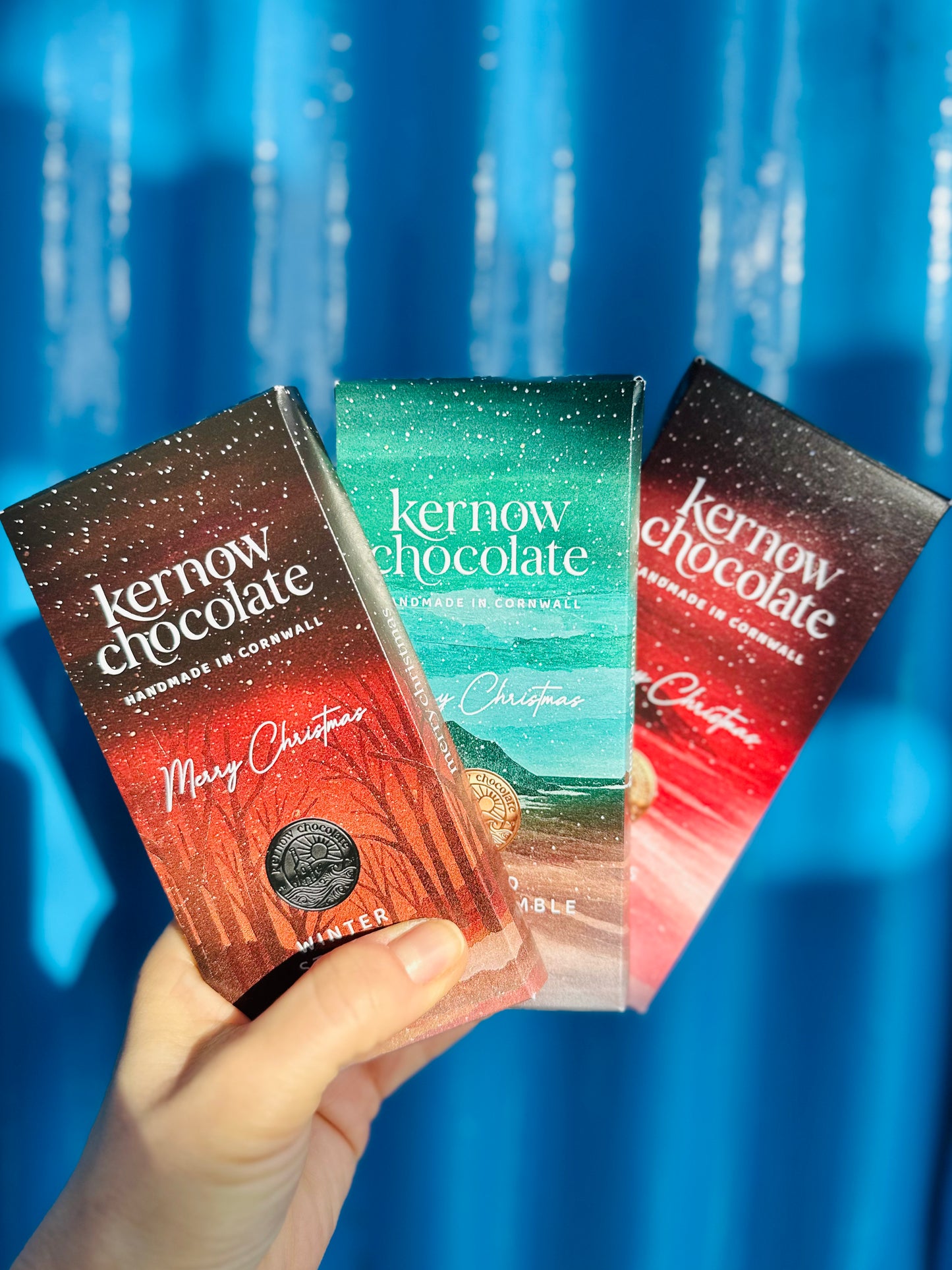 Kernow Chocolate 100g Christmas Pudding Milk Chocolate bar