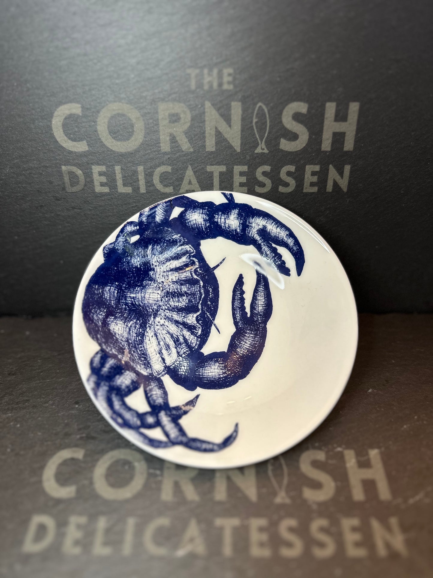 Cream Cornwall Bone China Nibbles Dish - Crab
