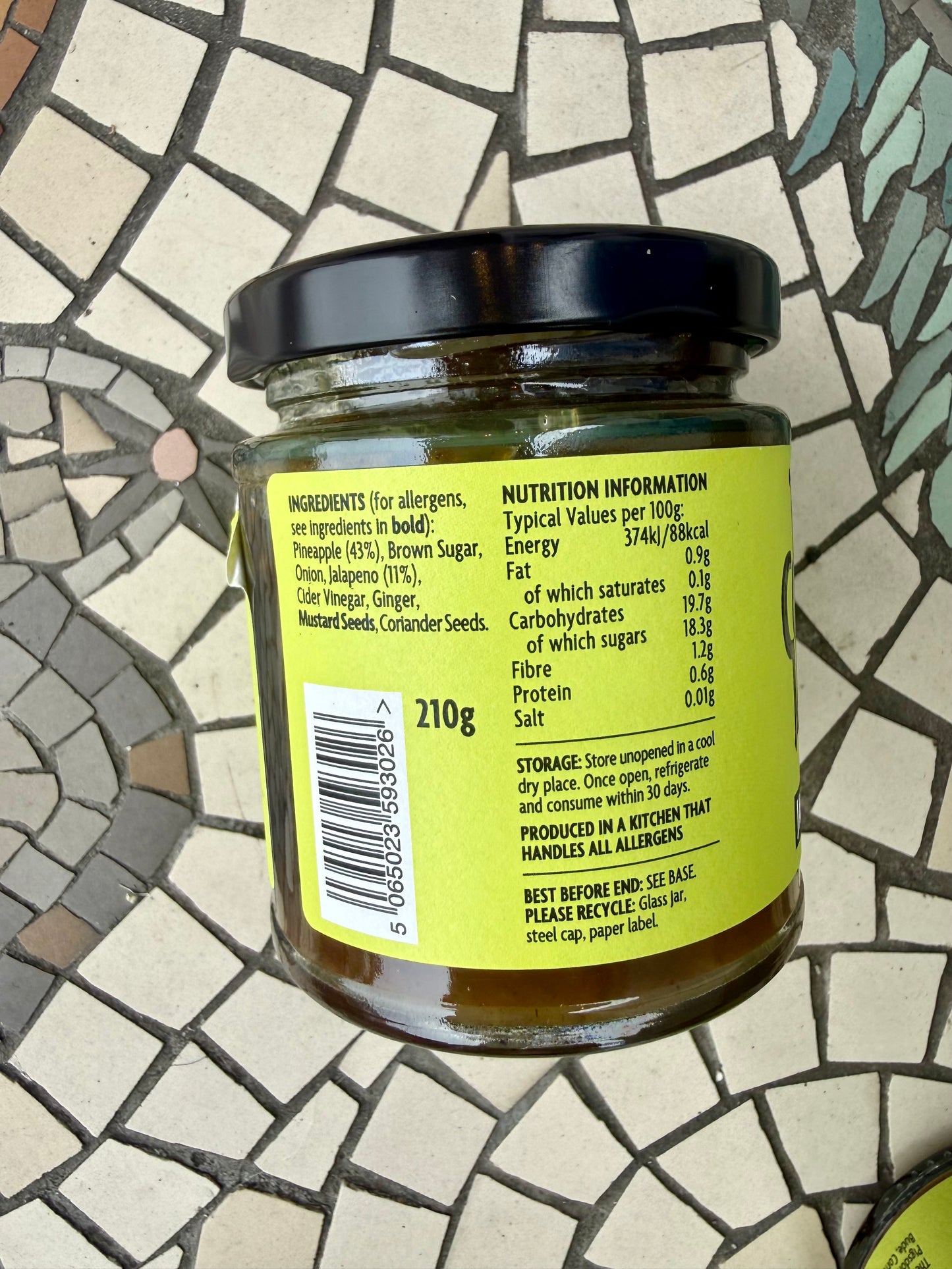 The Cornish Jar Pineapple & Jalapeño Chutney