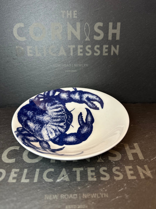 Cream Cornwall Bone China Nibbles Dish - Crab