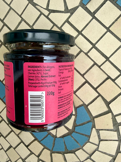 The Cornish Jar Cherry Bakewell Jam 220g