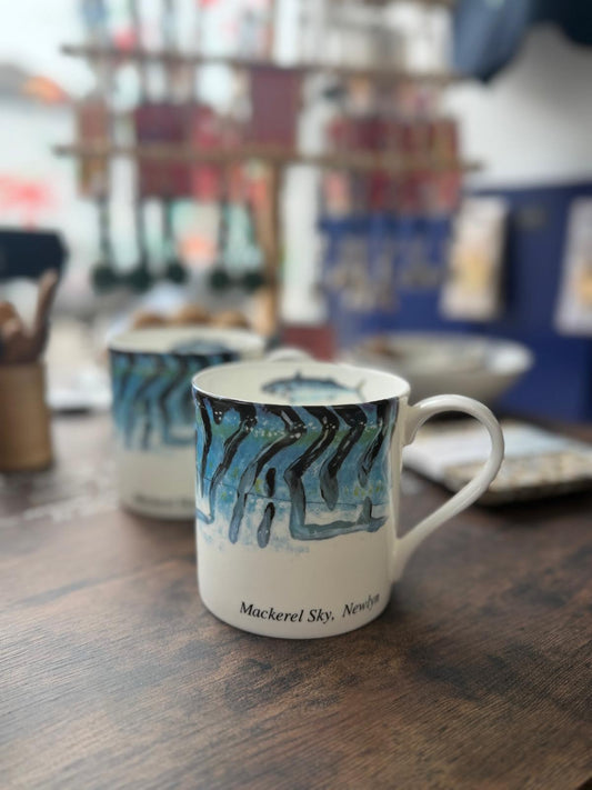New design mackerel print mug