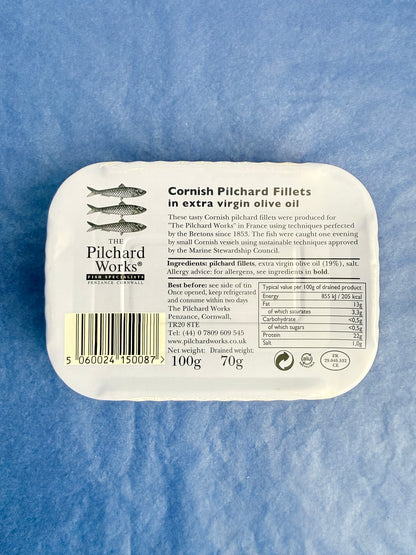 The Pilchard Works Cornish Pilchard Fillets in Extra Virgin Olive Oil
