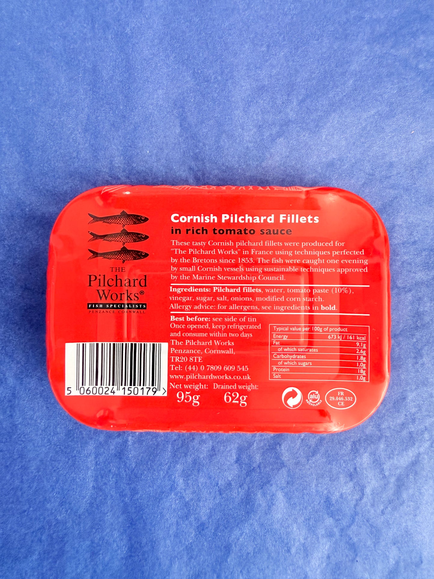 The Pilchard Works Cornish Pilchard Fillets in Rich Tomato Sauce