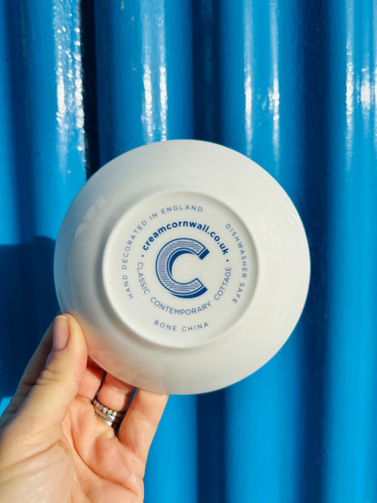 Cream Cornwall Bone China Nibbles Dish - Seahorse Reef