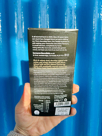 Kernow Chocolate 100g Winter Stollen dark chocolate