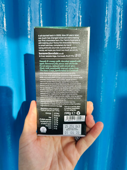 Kernow Chocolate 100g Spiced Apple Crumble