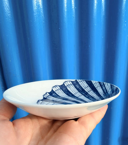 Cream Cornwall Bone China Nibbles Dish - Scallop shell